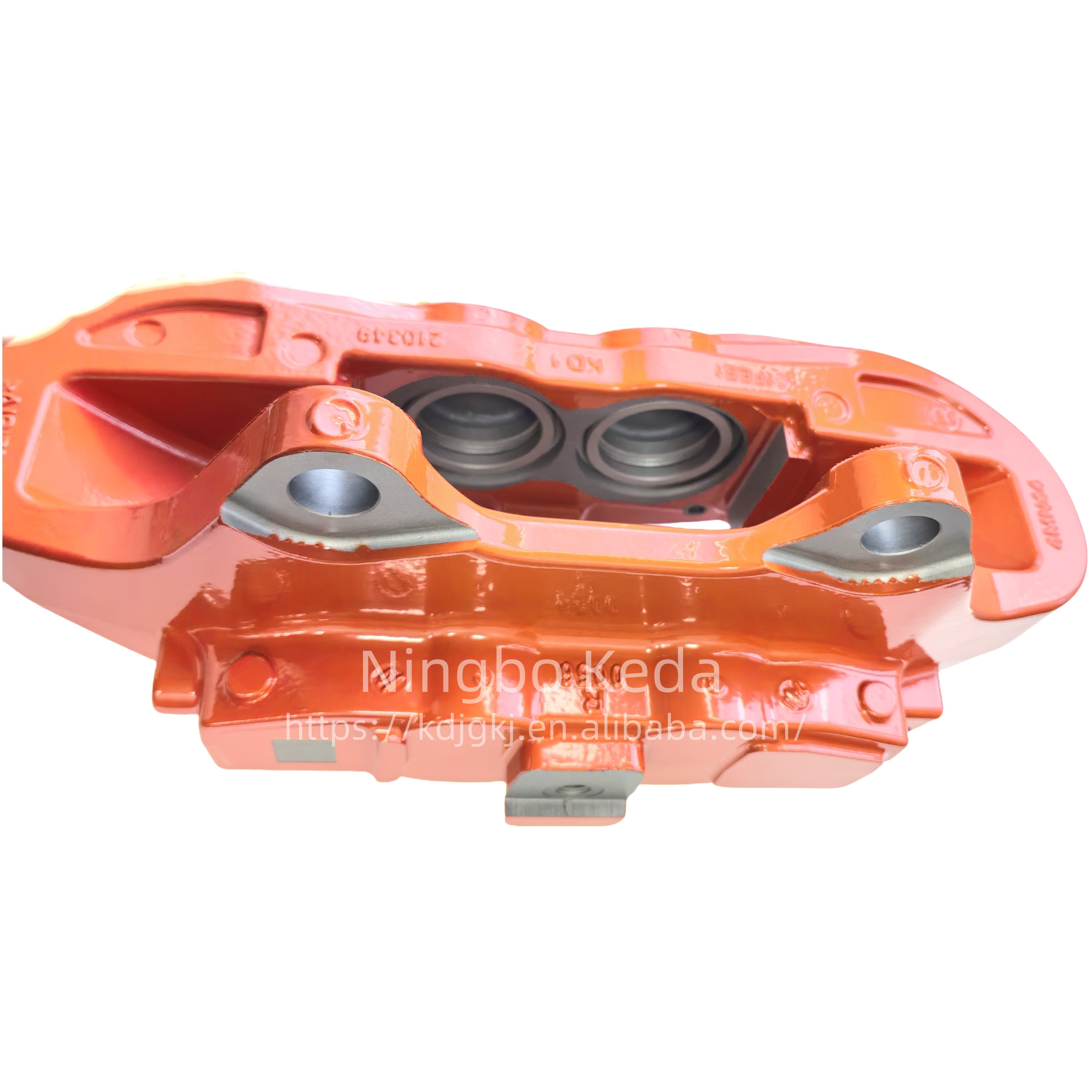 Red Forged Aluminum Brake Caliper - 800°C Heat Resistance & Anti-Vibration for Racing | Brembo Disc Compatible